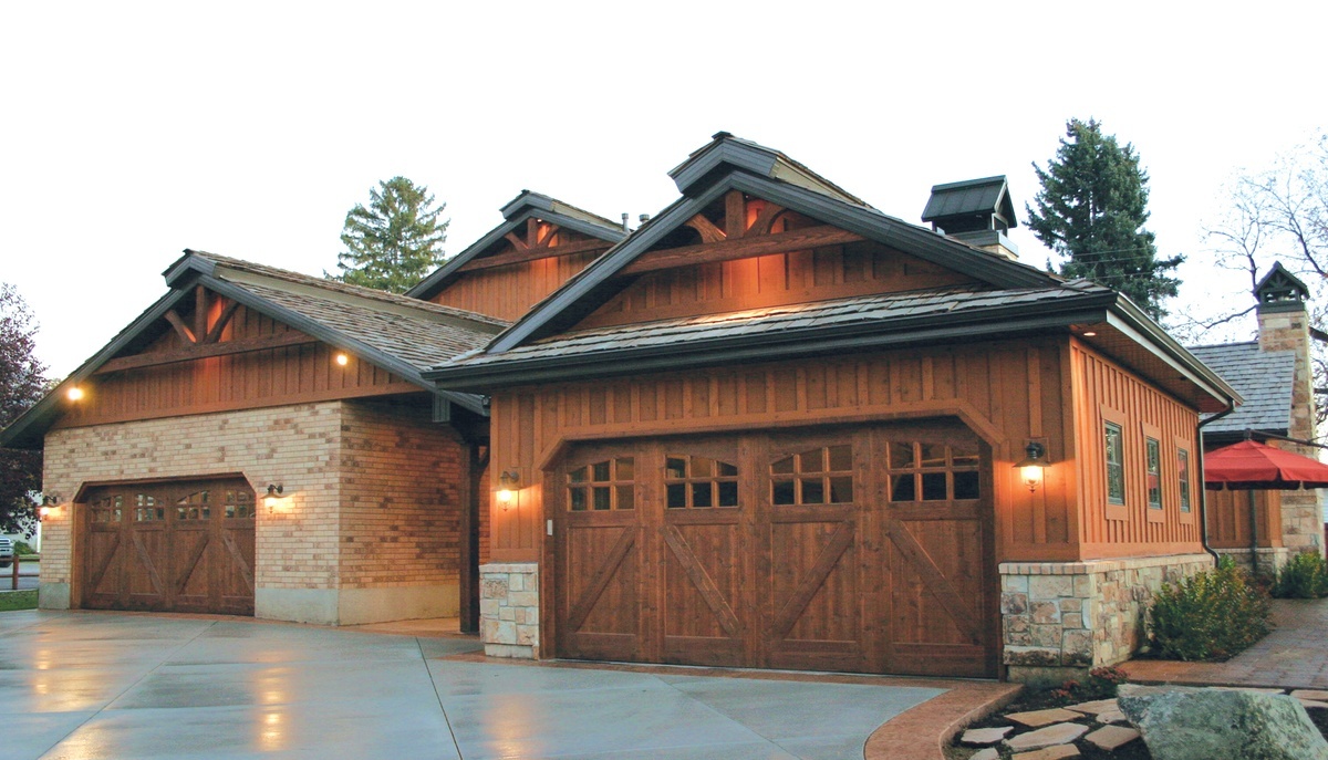 wooden garage door in Sacramento, CA