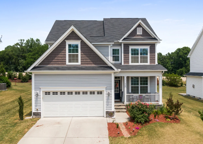 House With Garage Door