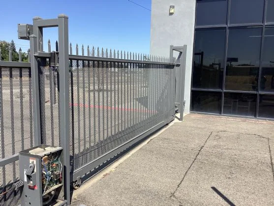 perimeter security provided by robust automatic gates